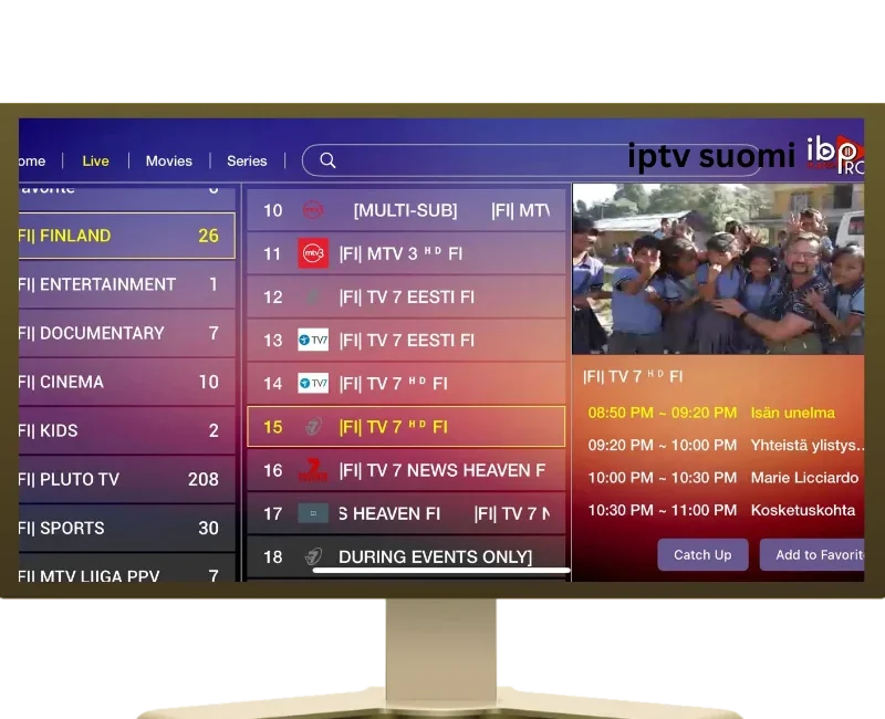 IPTV Suomi 2026 – suomalaiset TV-kanavat ja 4K suoratoisto